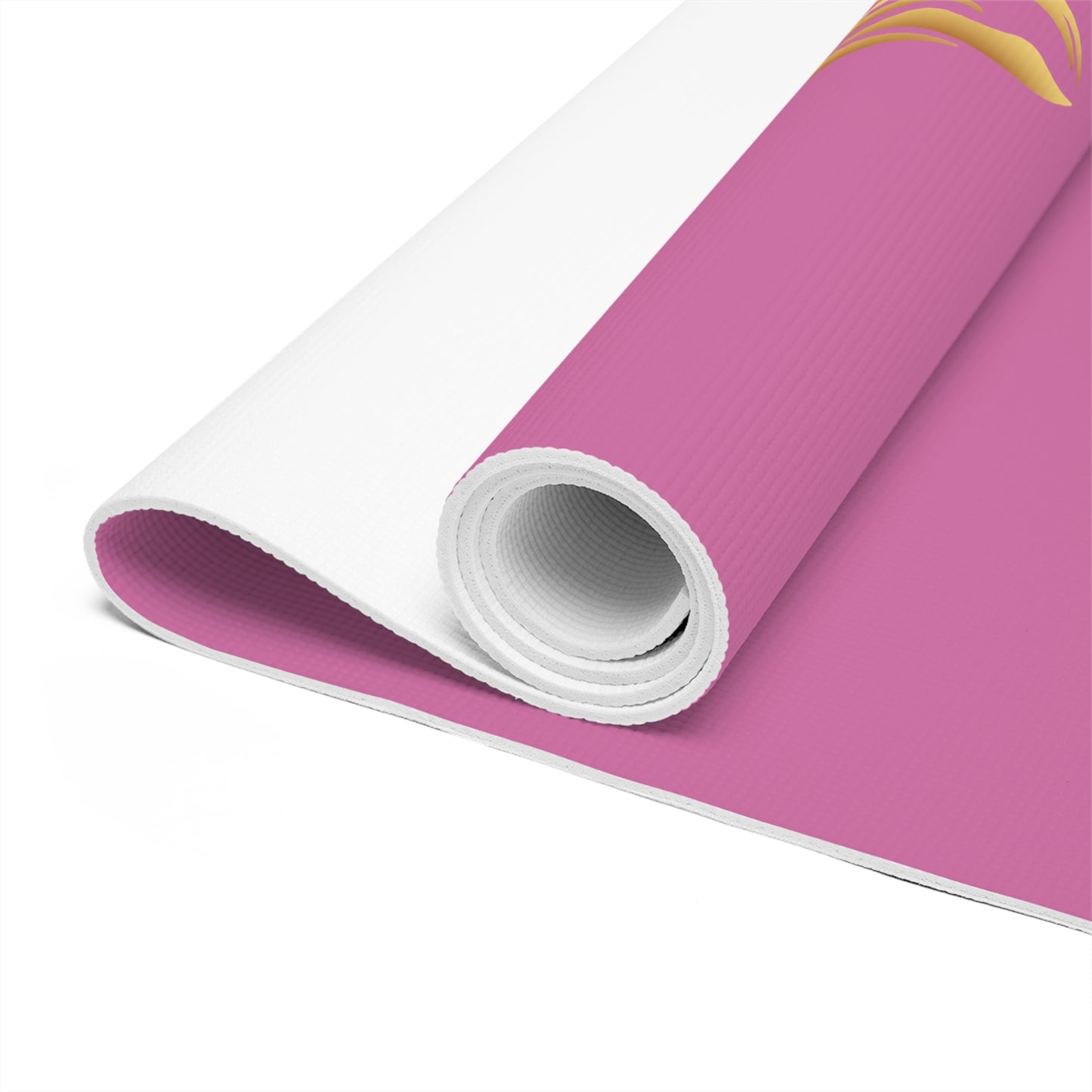 RH Logo: Pink: Foam Yoga Mat