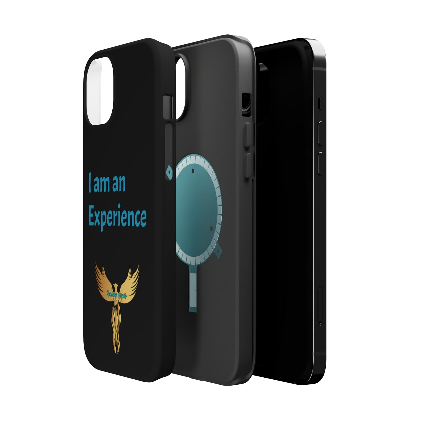 I am an Experience: Black: Turquoise Font: MagSafe Tough Cases
