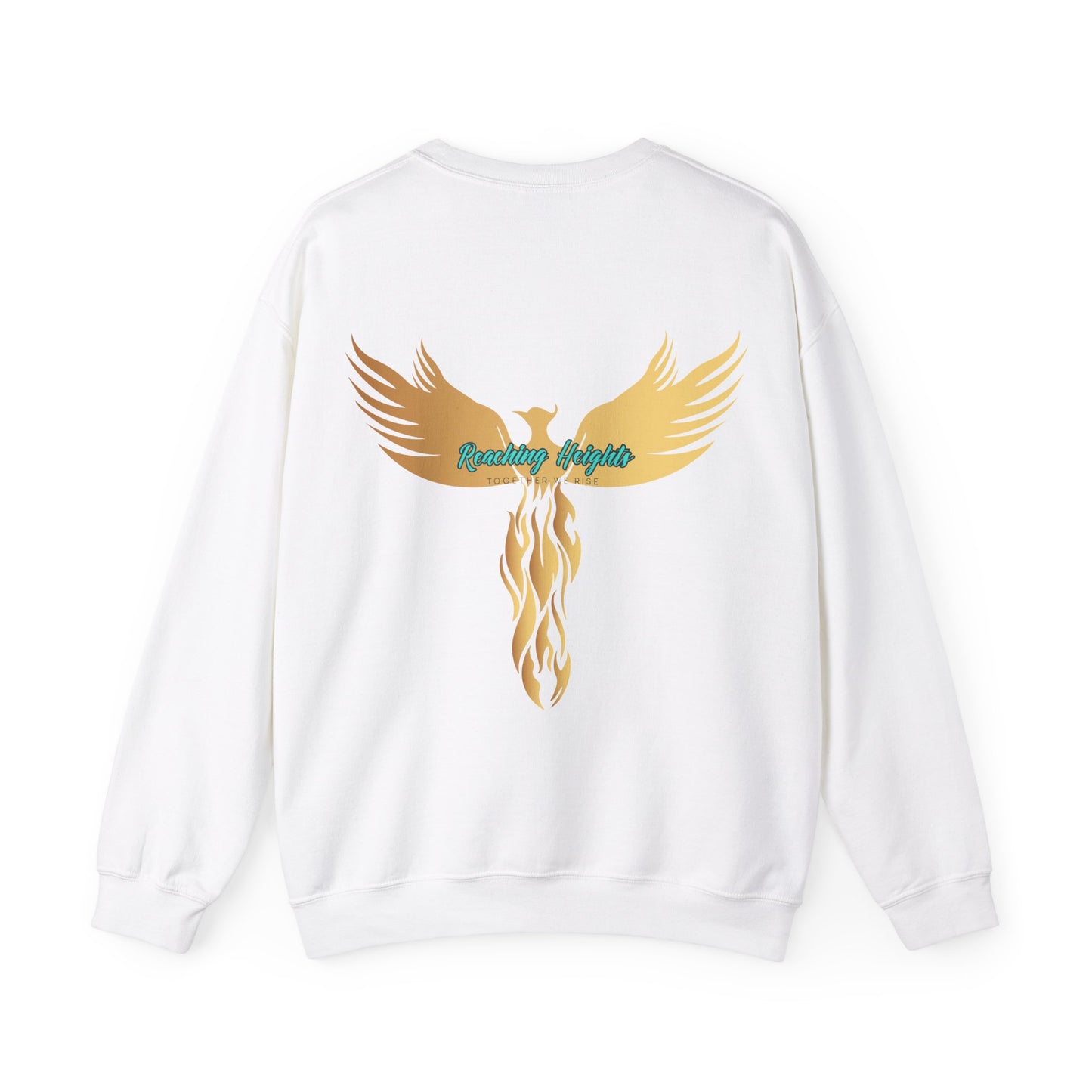 I am an Experience: Turquoise font: Unisex Heavy Blend™ Crewneck Sweatshirt