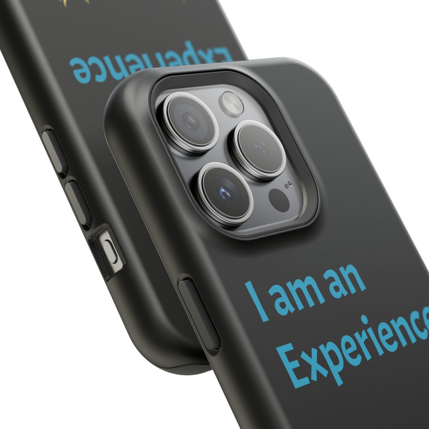 I am an Experience: Black: Turquoise Font: MagSafe Tough Cases
