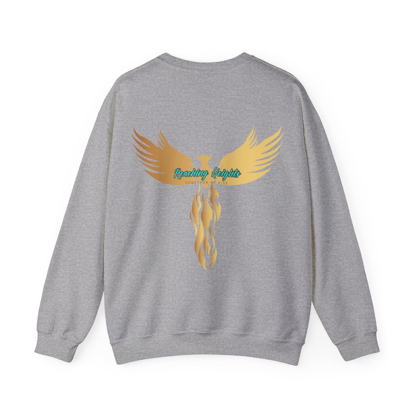 I am an Experience: Turquoise font: Unisex Heavy Blend™ Crewneck Sweatshirt