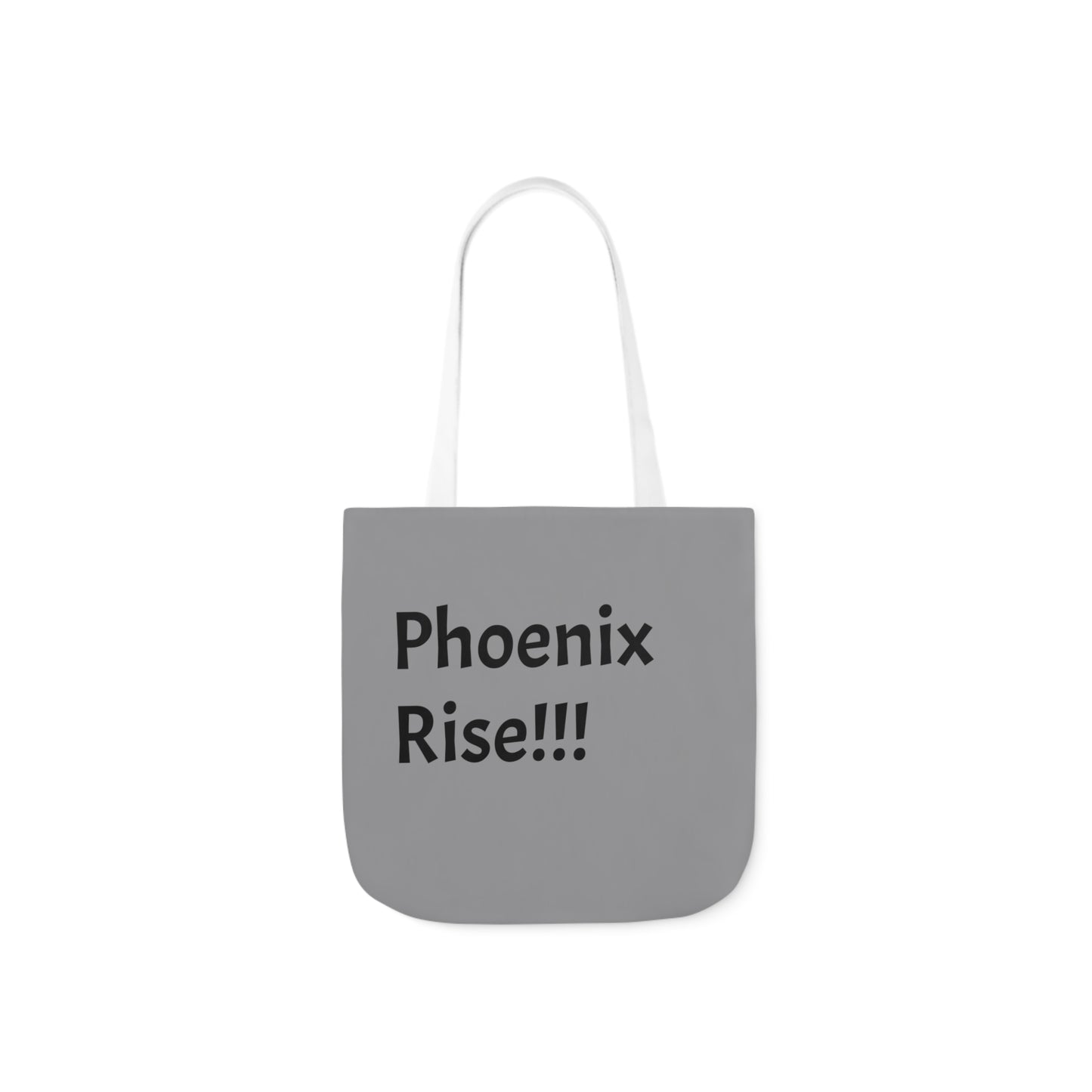 Grey: RH Logo: Black Font: Phoenix Rise: Canvas Tote Bag, 5-Color Straps