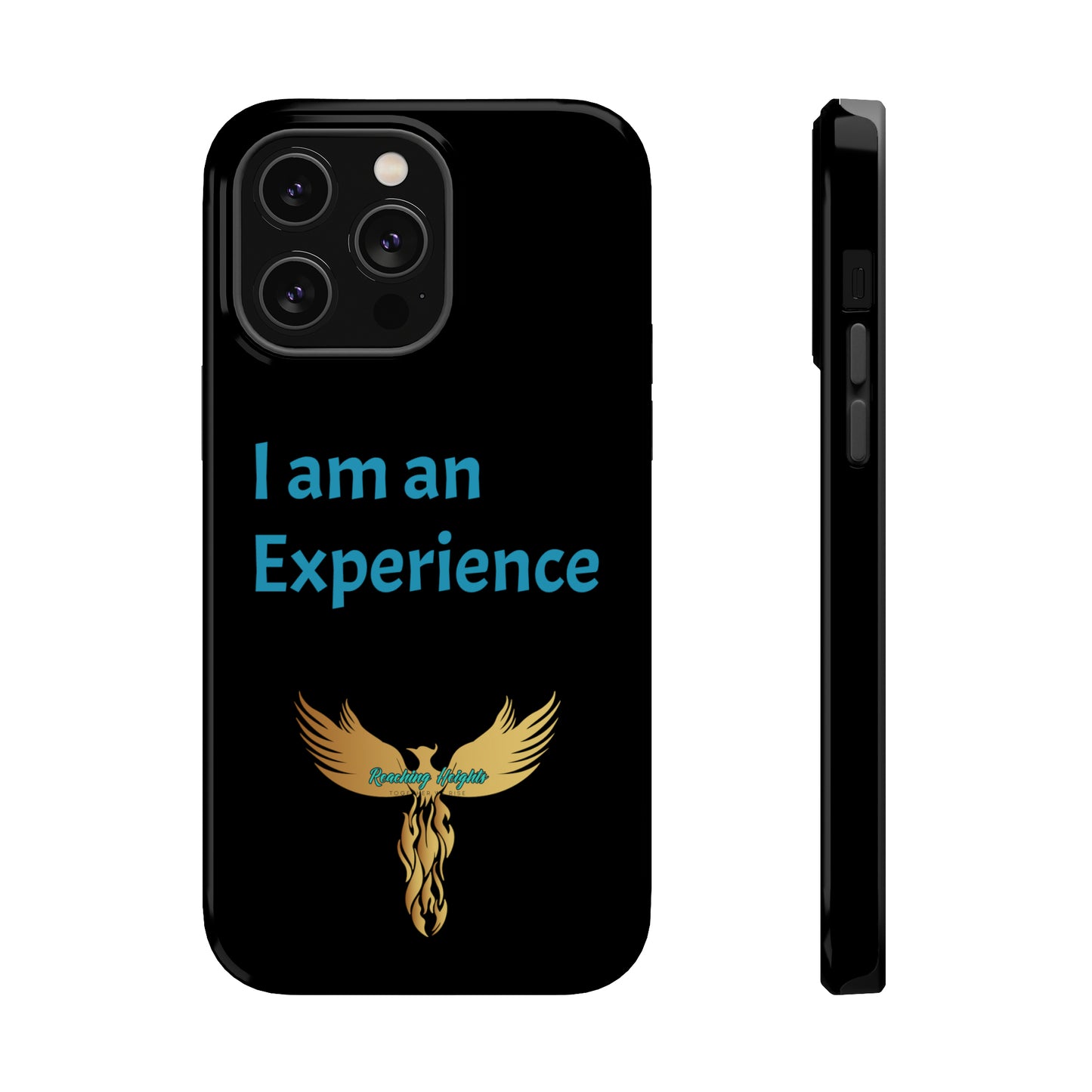 I am an Experience: Black: Turquoise Font: MagSafe Tough Cases