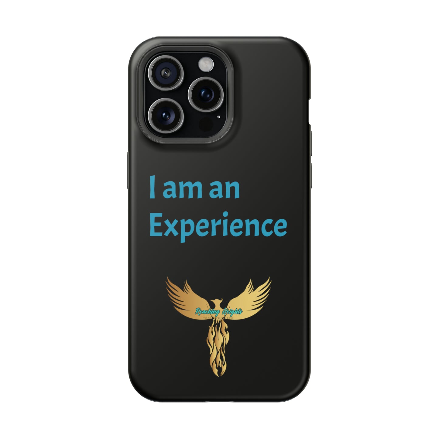 I am an Experience: Black: Turquoise Font: MagSafe Tough Cases