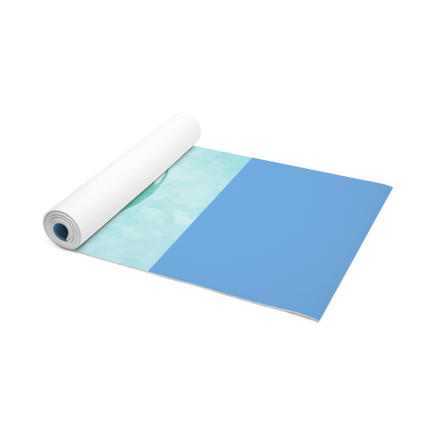 RH Splash: Light Blue: Foam Yoga Mat