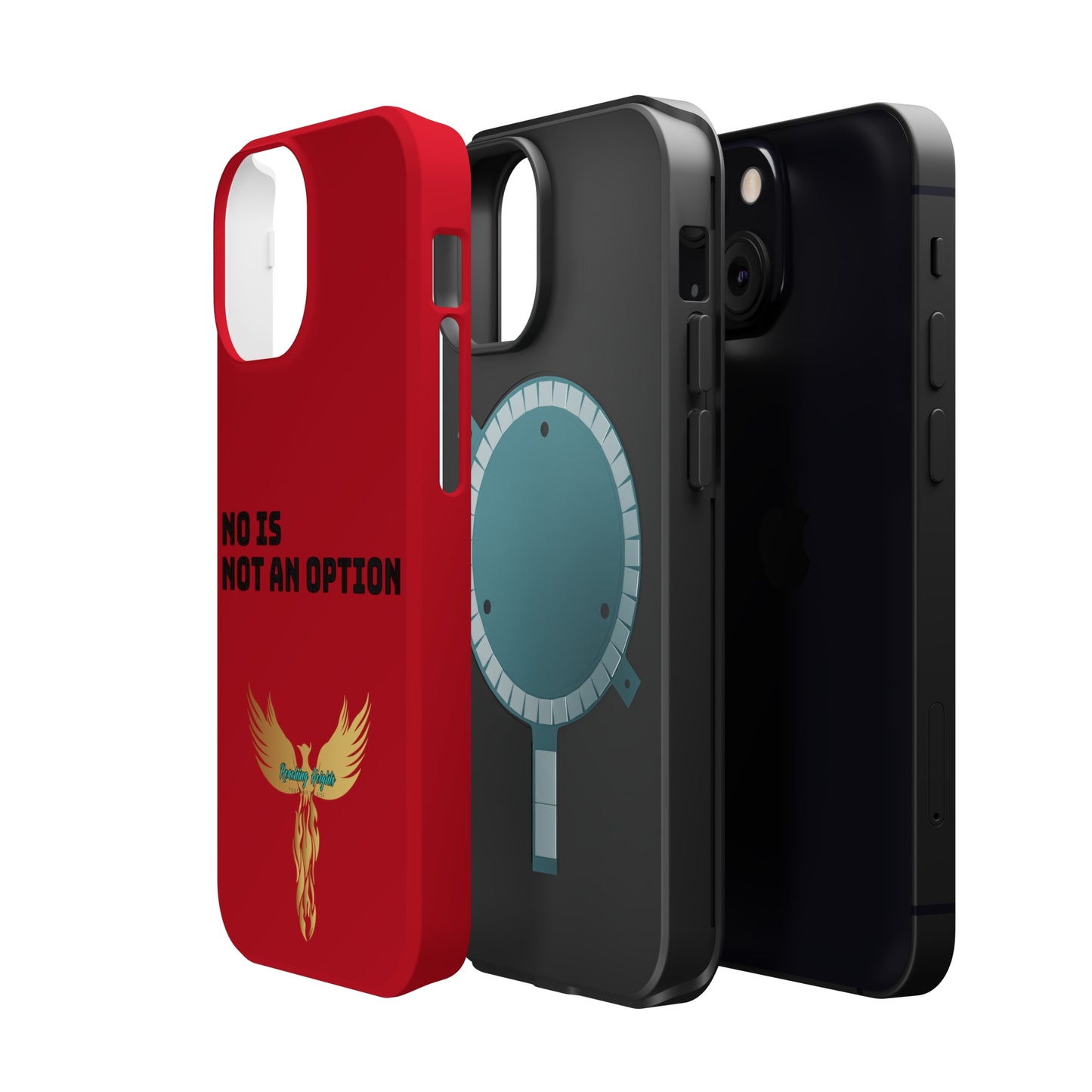 No Is Not an Option: Red: Black Font: MagSafe Tough Cases