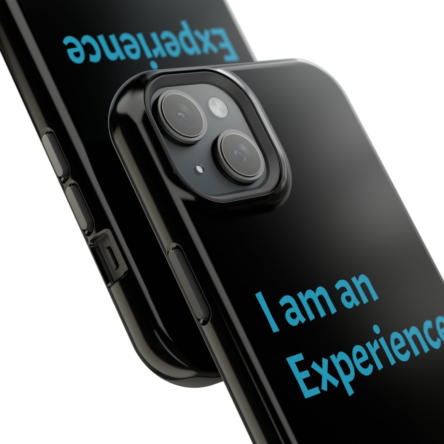 I am an Experience: Black: Turquoise Font: MagSafe Tough Cases