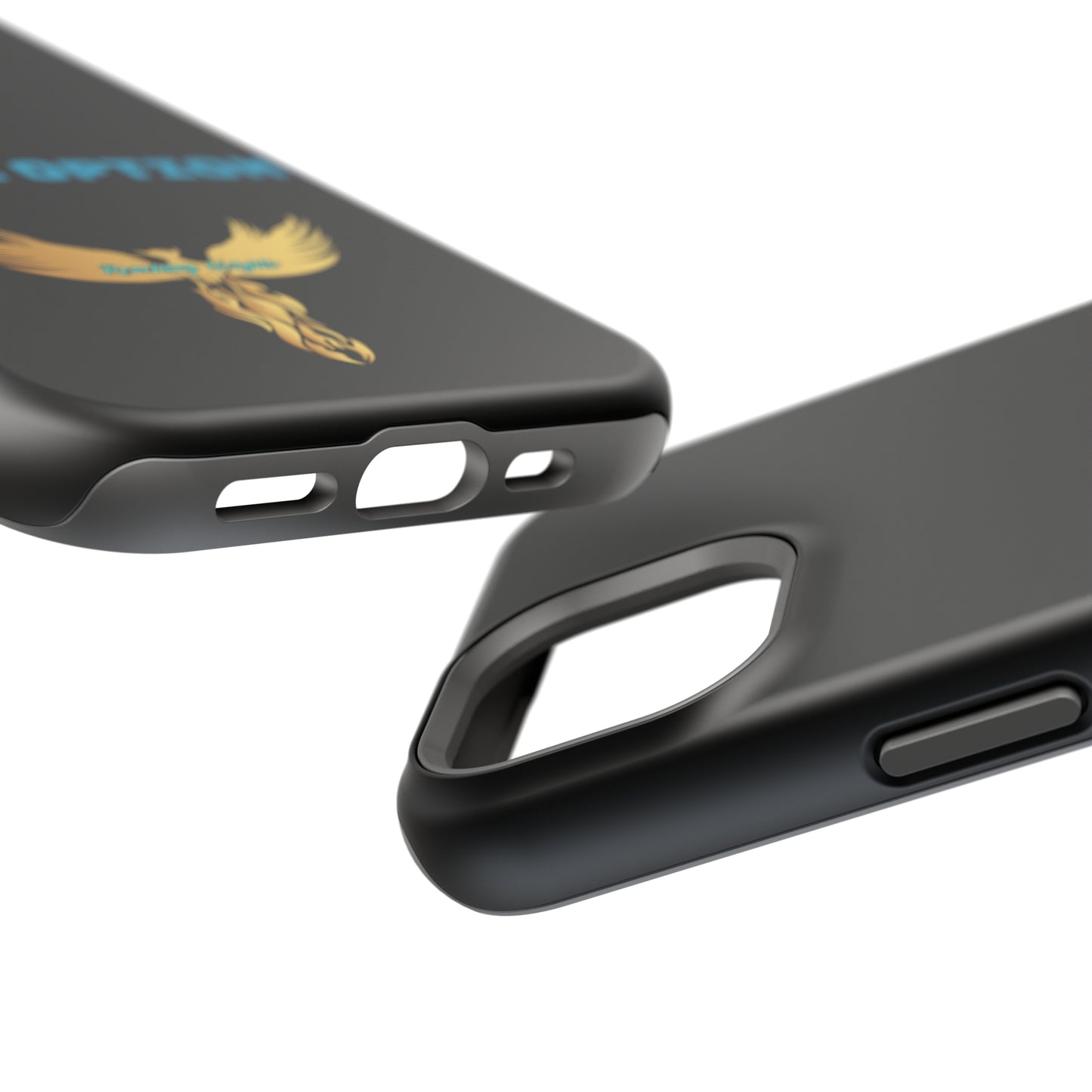 No Is Not an Option: Black: Turquoise Font: MagSafe Tough Cases