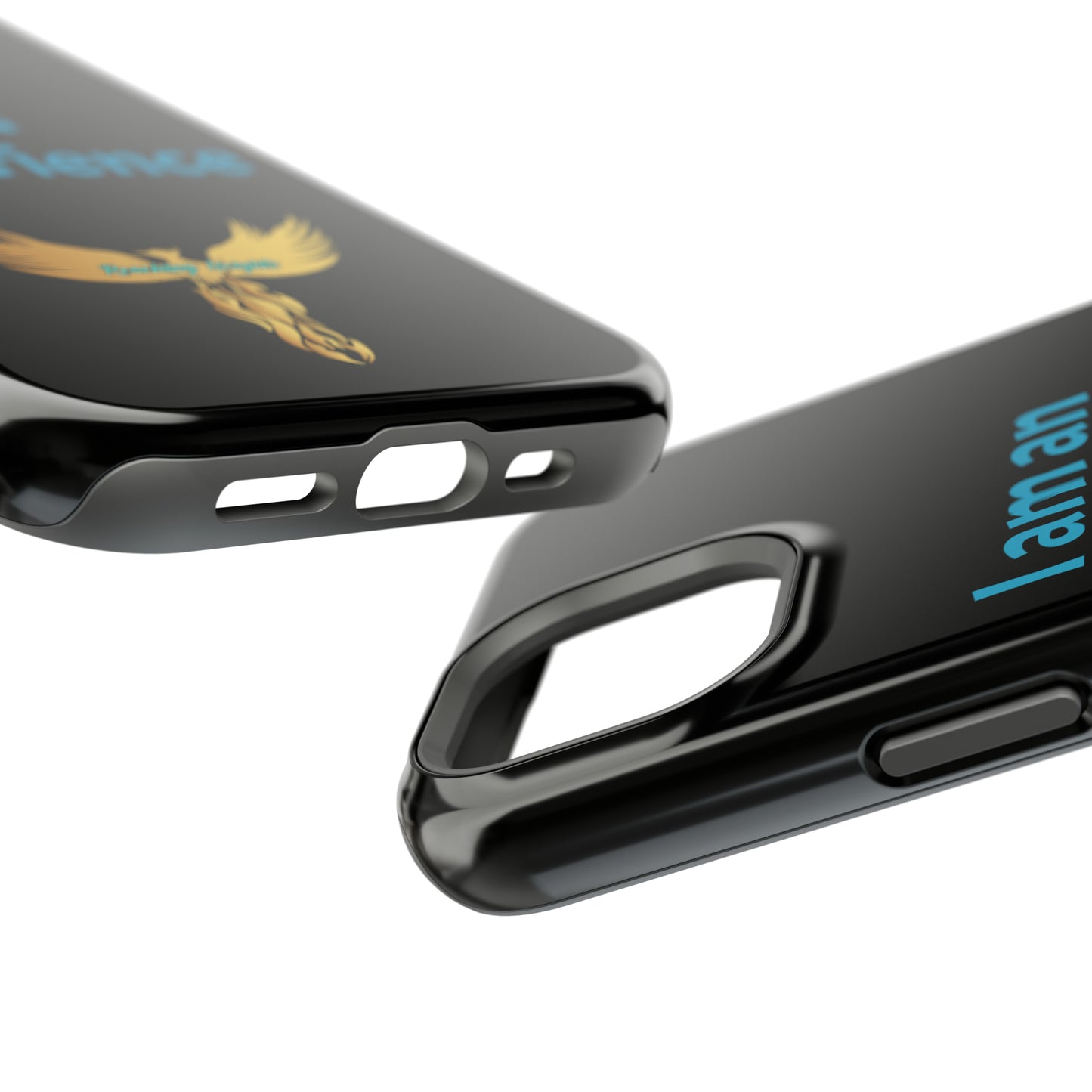 I am an Experience: Black: Turquoise Font: MagSafe Tough Cases