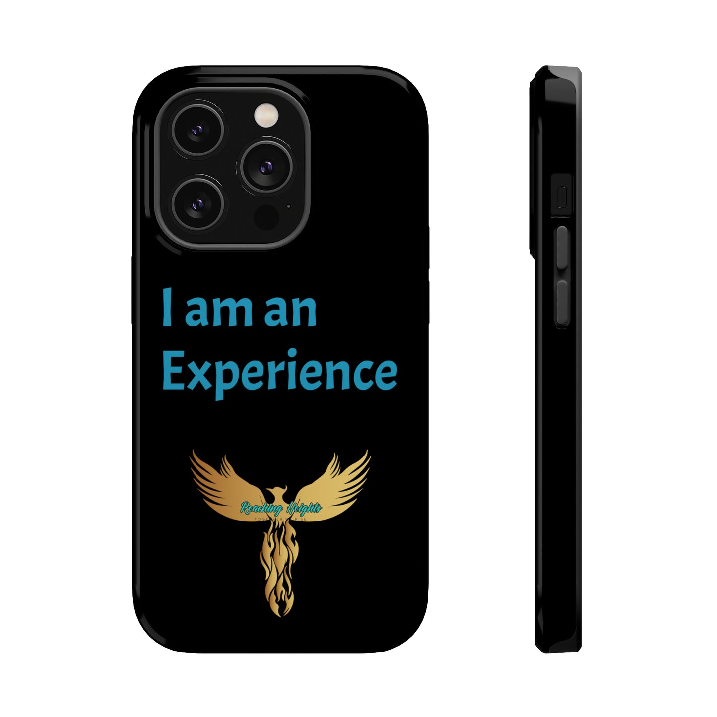 I am an Experience: Black: Turquoise Font: MagSafe Tough Cases