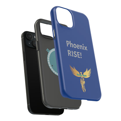 Phoenix Rise: Blue: Grey Font: MagSafe Tough Cases