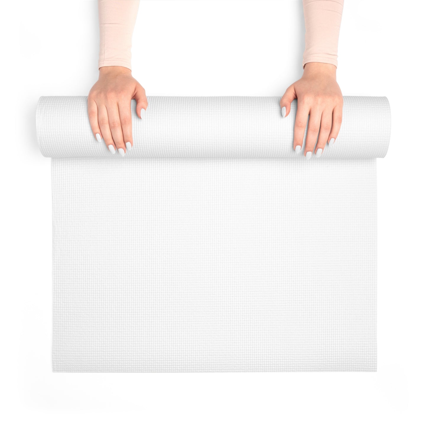 RH Splash: White: Foam Yoga Mat