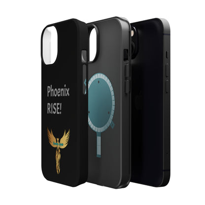 Phoenix Rise: Black: Grey Font: MagSafe Tough Cases