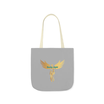 Light Grey: RH Logo: White Font: Phoenix Rise: Canvas Tote Bag, 5-Color Straps