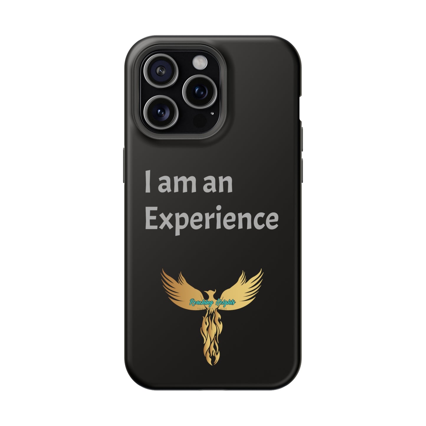 I am an Experience: Black: Light Grey Font: MagSafe Tough Cases