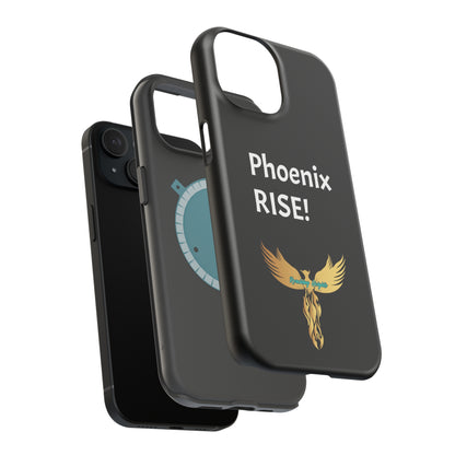 Phoenix Rise: Black: White Font: MagSafe Tough Cases