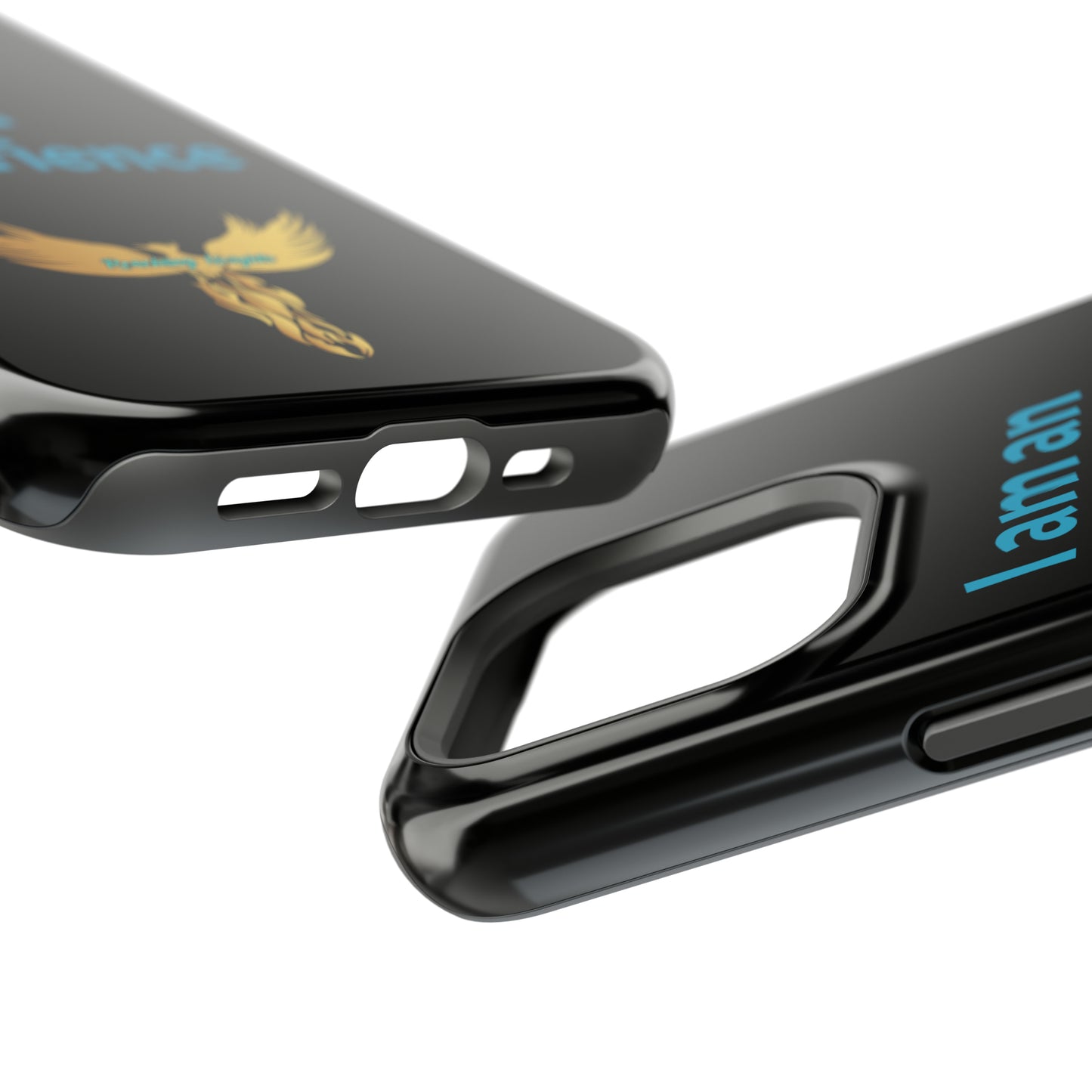 I am an Experience: Black: Turquoise Font: MagSafe Tough Cases