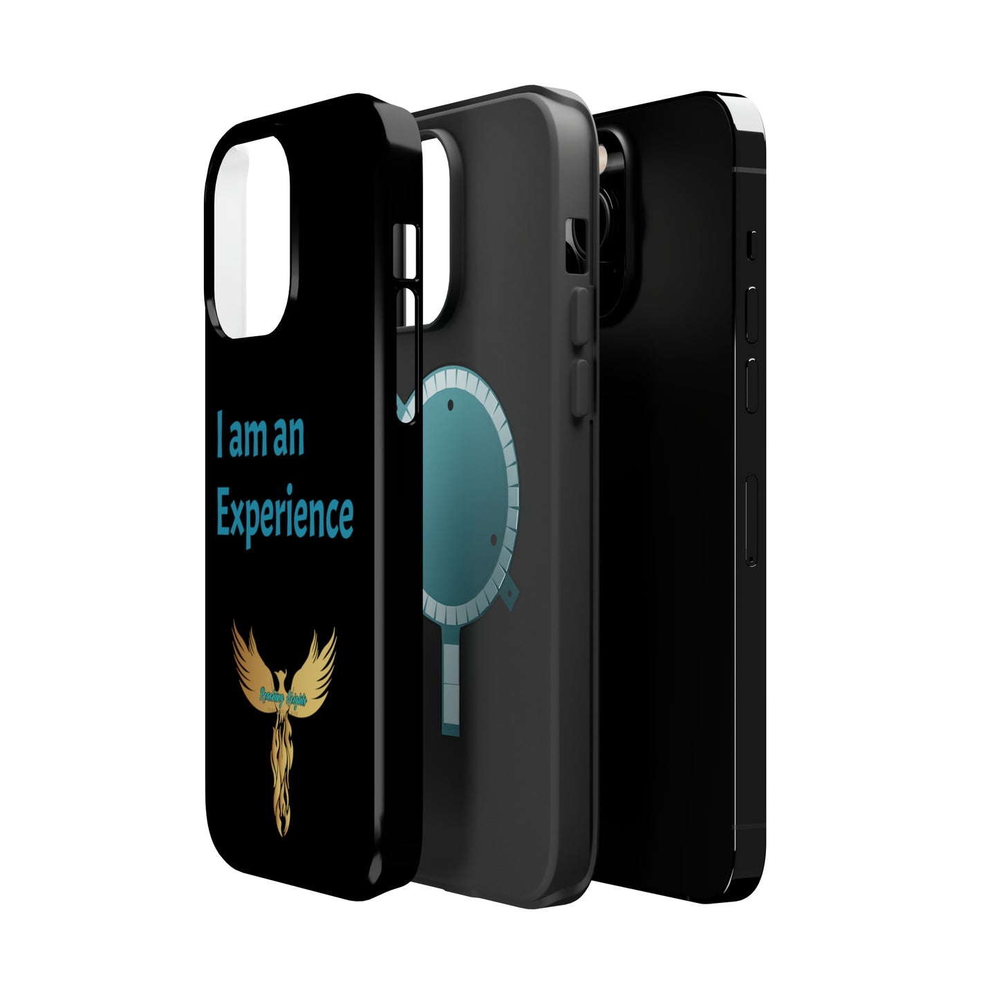 I am an Experience: Black: Turquoise Font: MagSafe Tough Cases