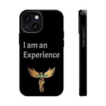 I am an Experience: Black: Light Grey Font: MagSafe Tough Cases