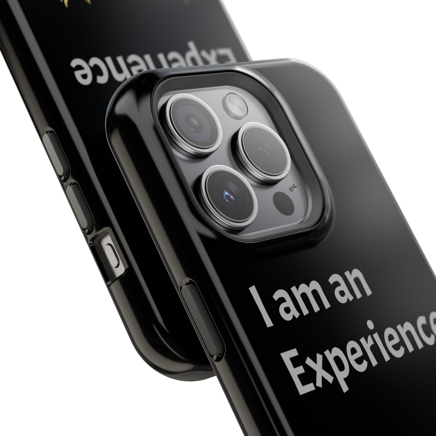 I am an Experience: Black: Light Grey Font: MagSafe Tough Cases