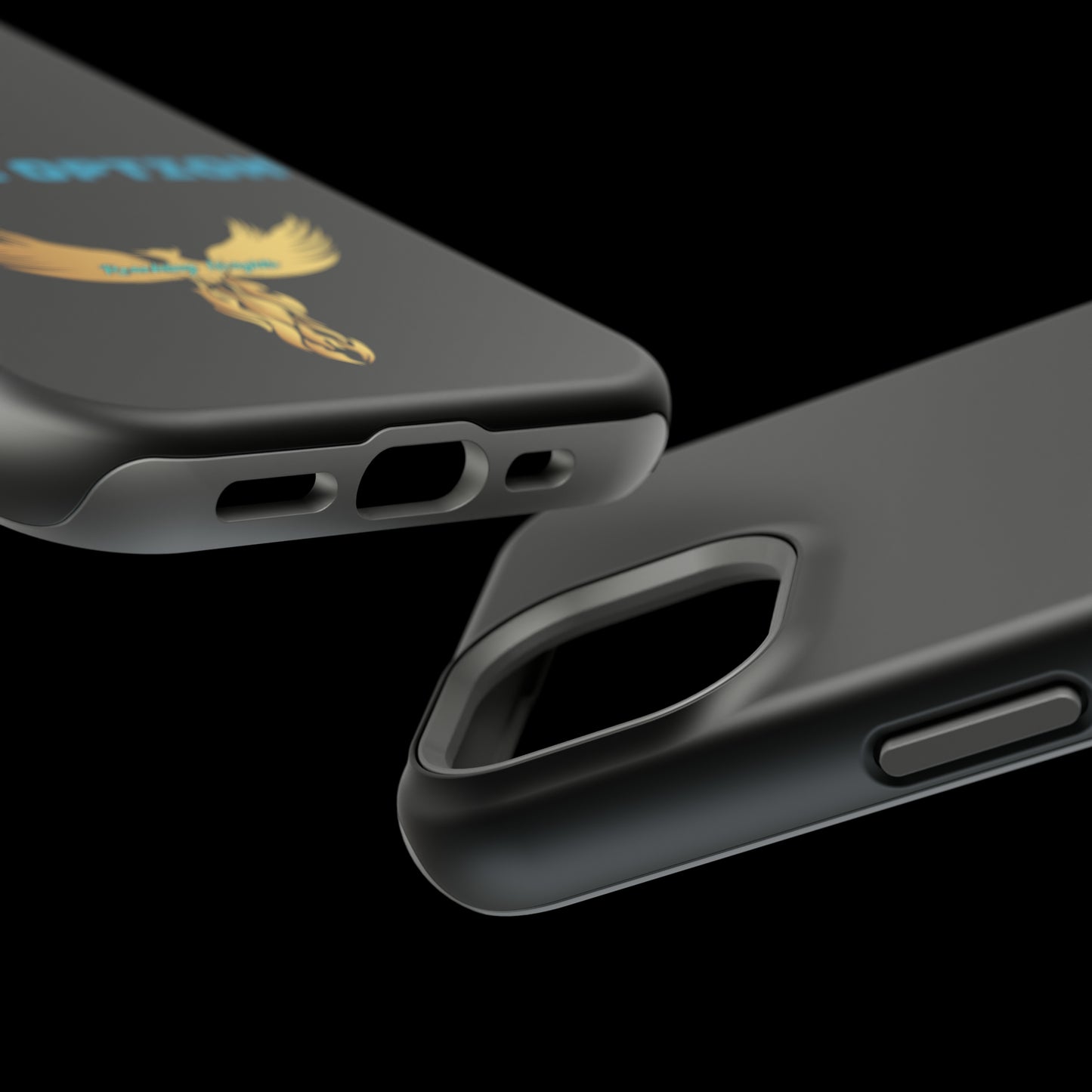 No Is Not an Option: Black: Turquoise Font: MagSafe Tough Cases