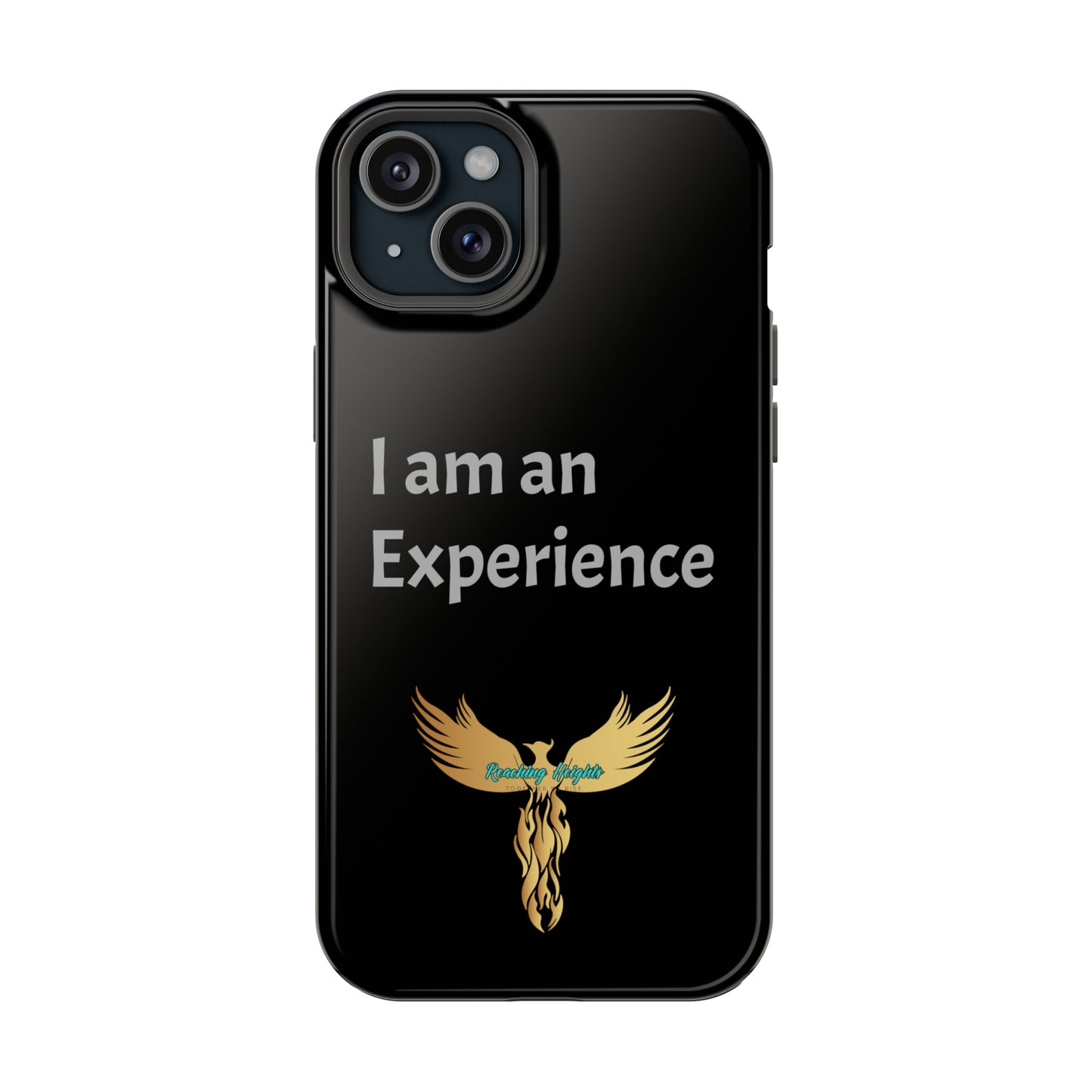 I am an Experience: Black: Light Grey Font: MagSafe Tough Cases