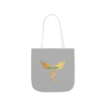 Light Grey: RH Logo: Black Font: Phoenix Rise: Canvas Tote Bag, 5-Color Straps