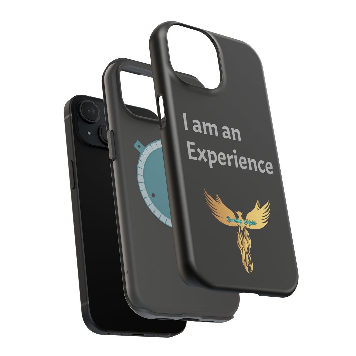 I am an Experience: Black: Light Grey Font: MagSafe Tough Cases