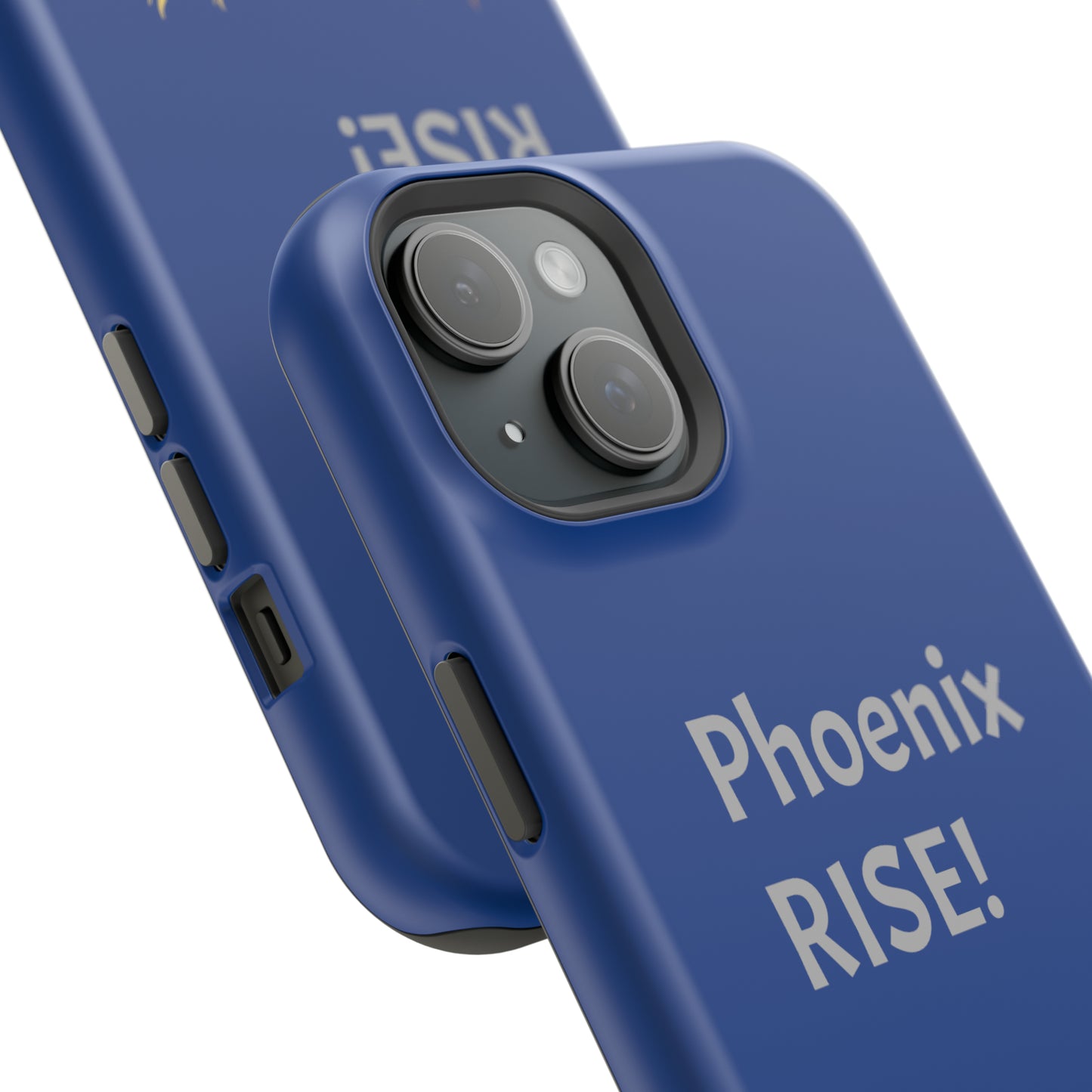 Phoenix Rise: Blue: Grey Font: MagSafe Tough Cases