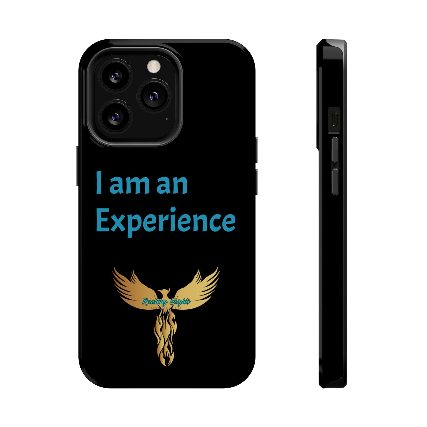 I am an Experience: Black: Turquoise Font: MagSafe Tough Cases
