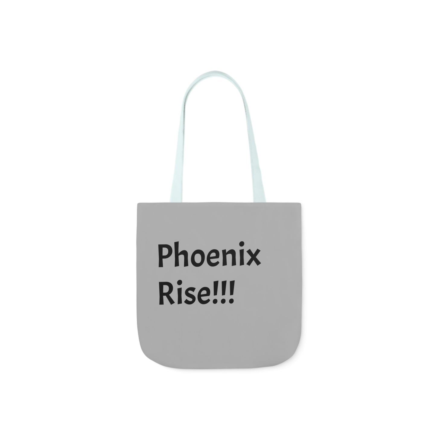 Light Grey: RH Logo: Black Font: Phoenix Rise: Canvas Tote Bag, 5-Color Straps