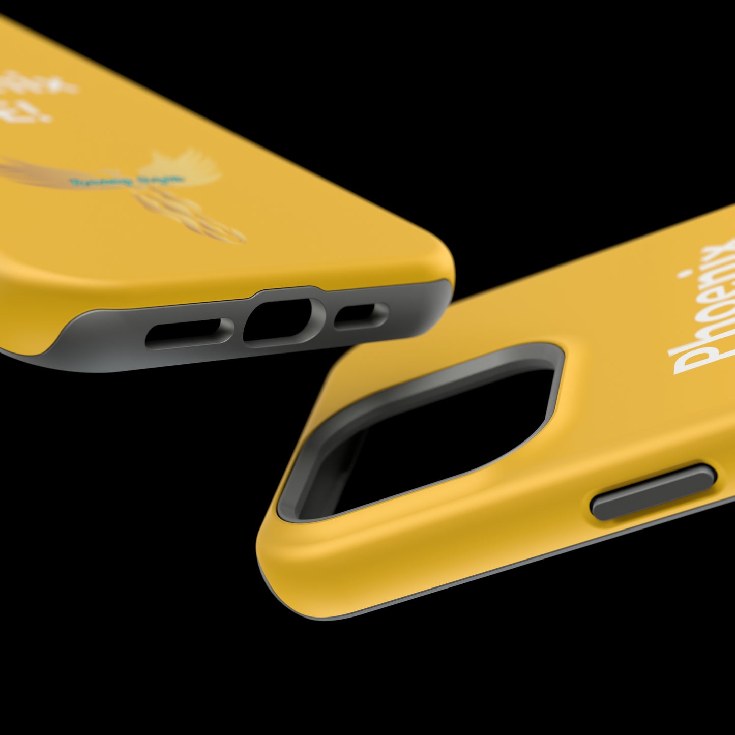 Phoenix Rise: Yellow: White Font: MagSafe Tough Cases