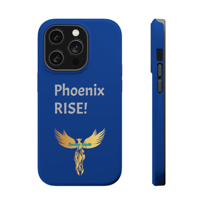 Phoenix Rise: Blue: Grey Font: MagSafe Tough Cases