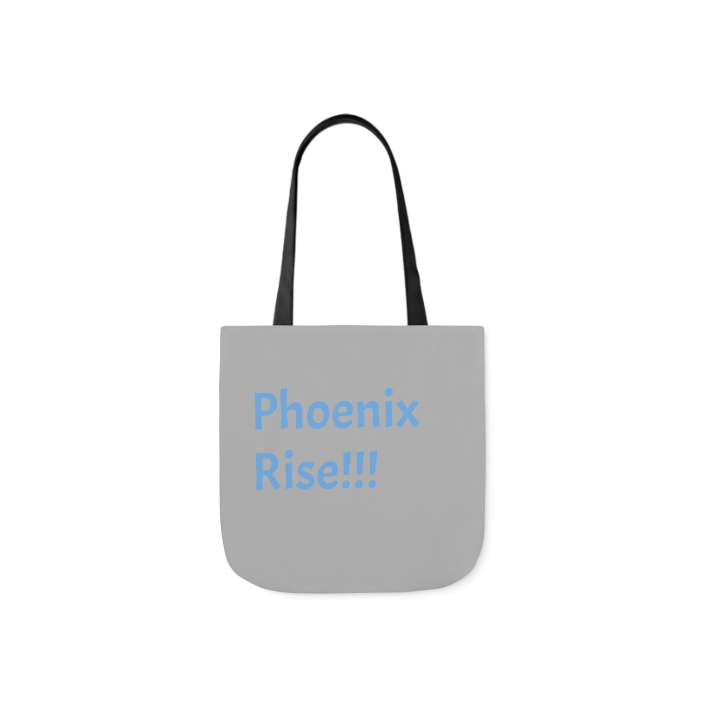 Light Grey: RH Logo: Light Blue Font: Phoenix Rise: Canvas Tote Bag, 5-Color Straps