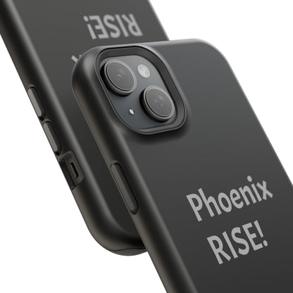 Phoenix Rise: Black: Grey Font: MagSafe Tough Cases