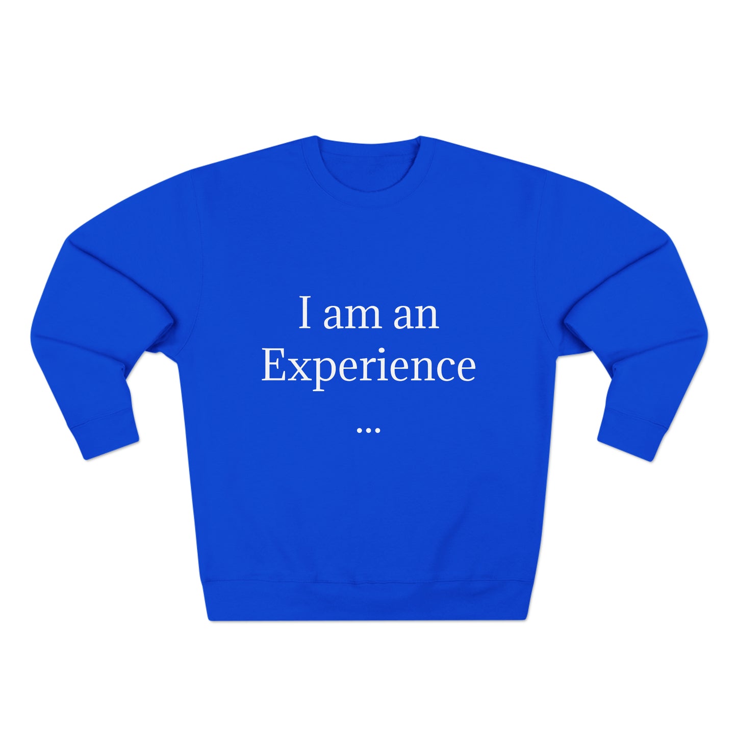 I am an Experience: Unisex Crewneck Sweatshirt