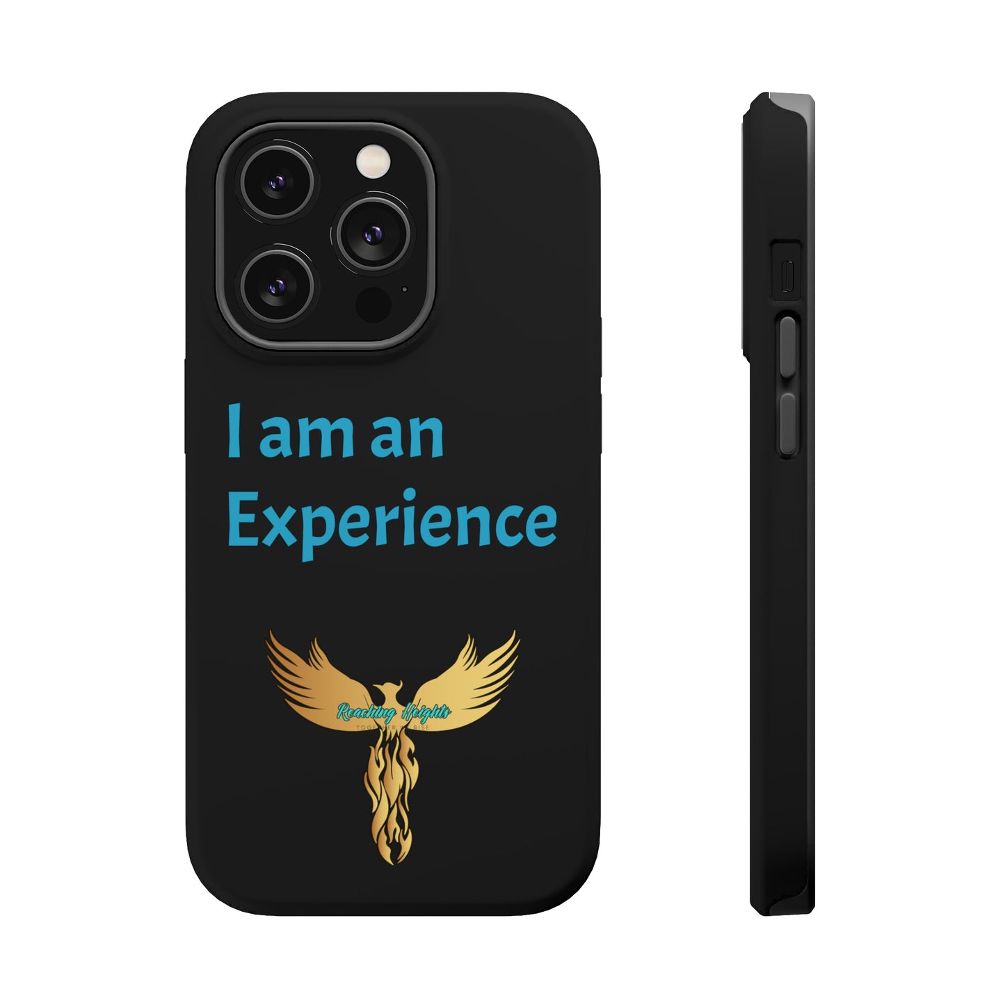 I am an Experience: Black: Turquoise Font: MagSafe Tough Cases