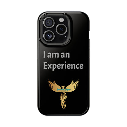 I am an Experience: Black: Light Grey Font: MagSafe Tough Cases