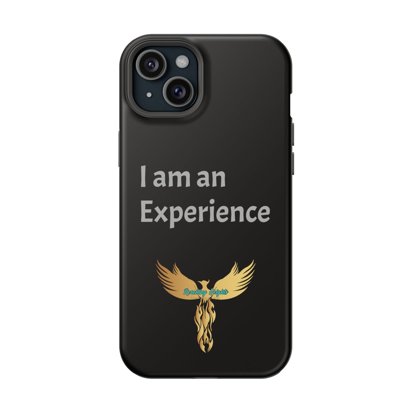 I am an Experience: Black: Light Grey Font: MagSafe Tough Cases