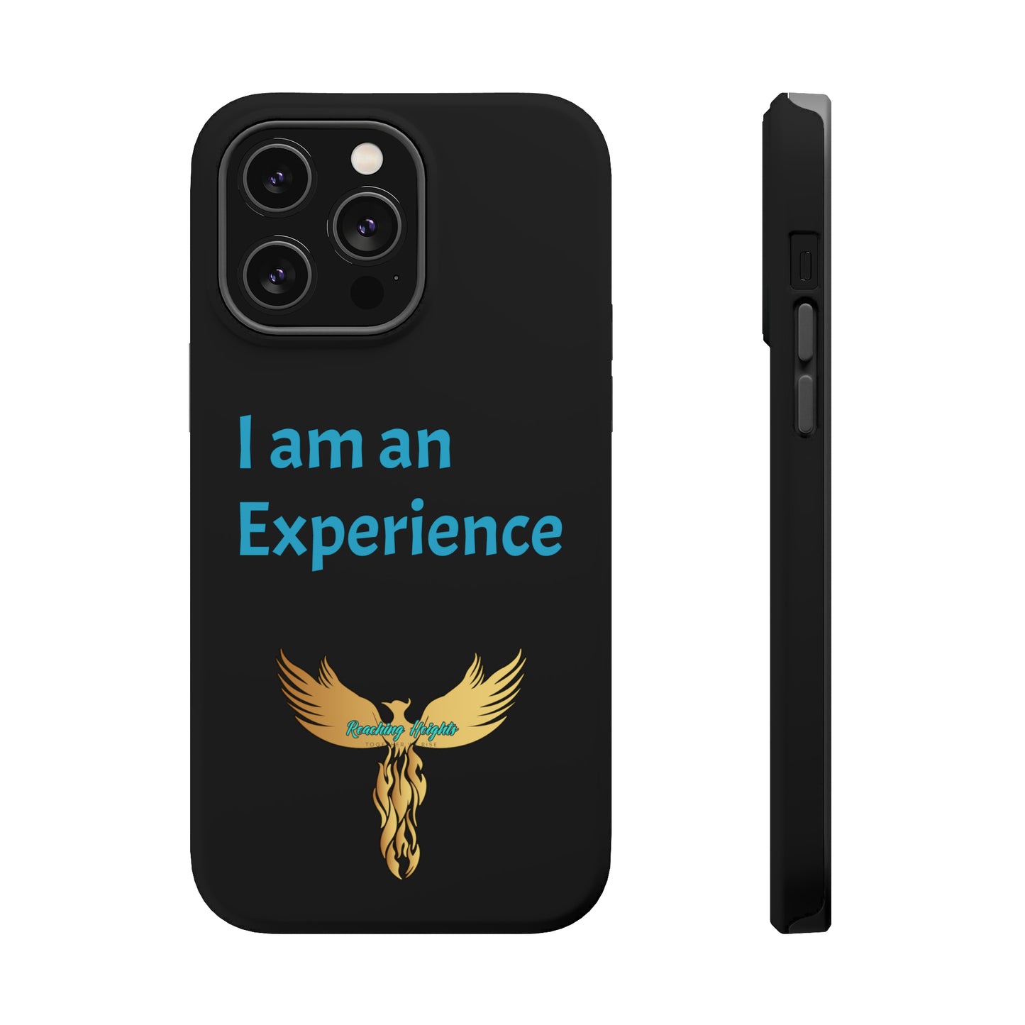 I am an Experience: Black: Turquoise Font: MagSafe Tough Cases