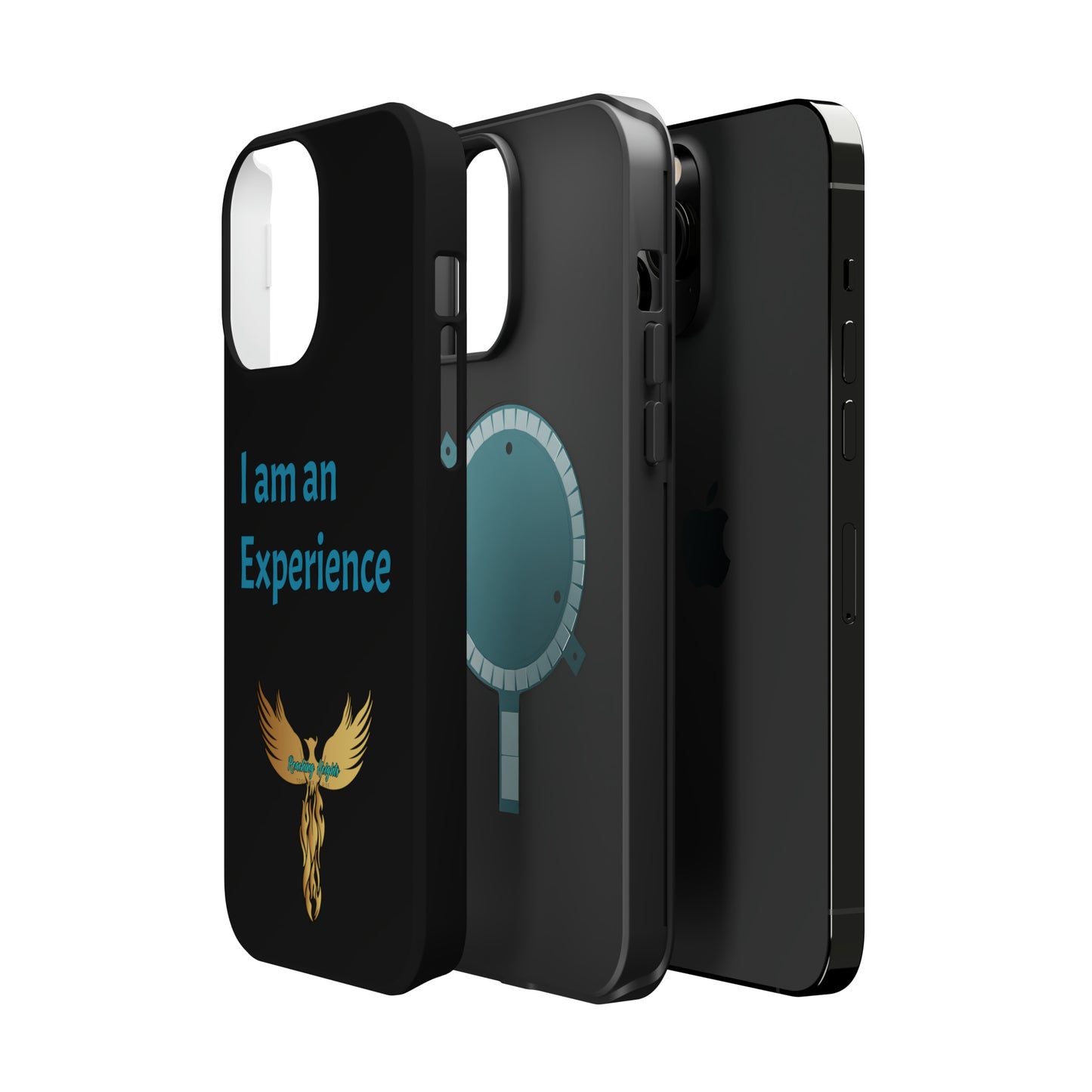 I am an Experience: Black: Turquoise Font: MagSafe Tough Cases