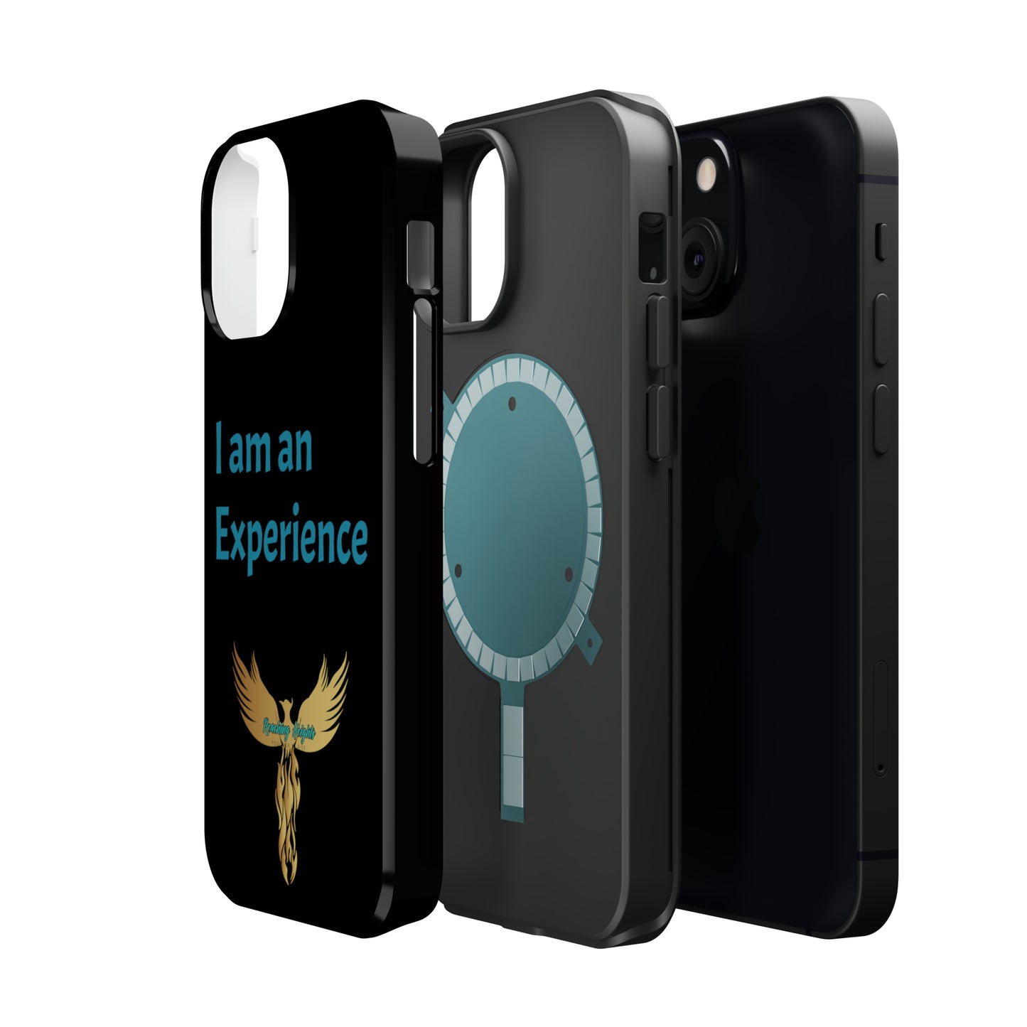 I am an Experience: Black: Turquoise Font: MagSafe Tough Cases
