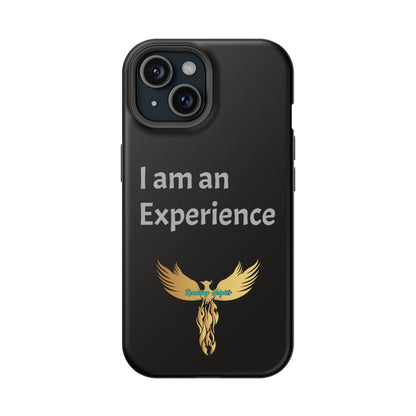 I am an Experience: Black: Light Grey Font: MagSafe Tough Cases