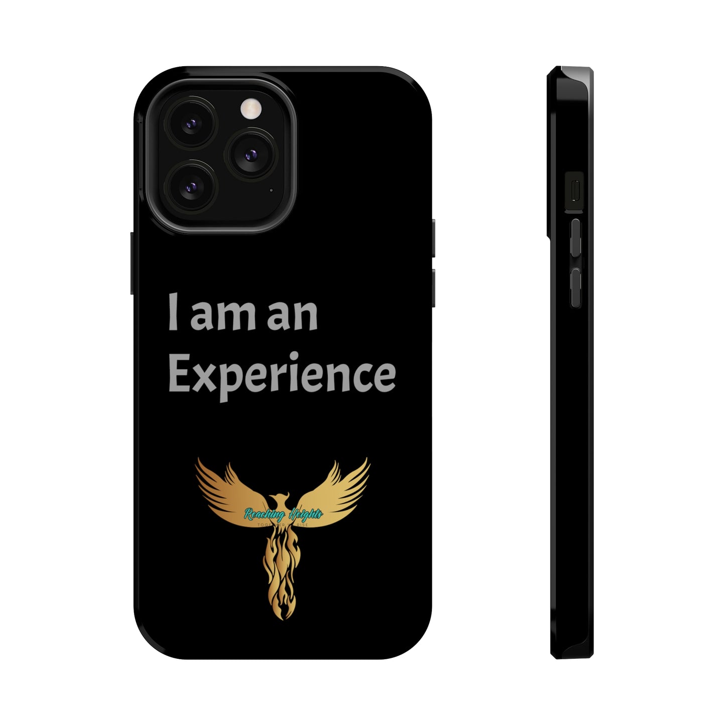 I am an Experience: Black: Light Grey Font: MagSafe Tough Cases