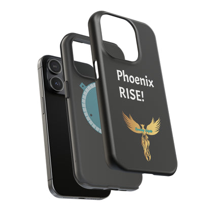 Phoenix Rise: Black: White Font: MagSafe Tough Cases