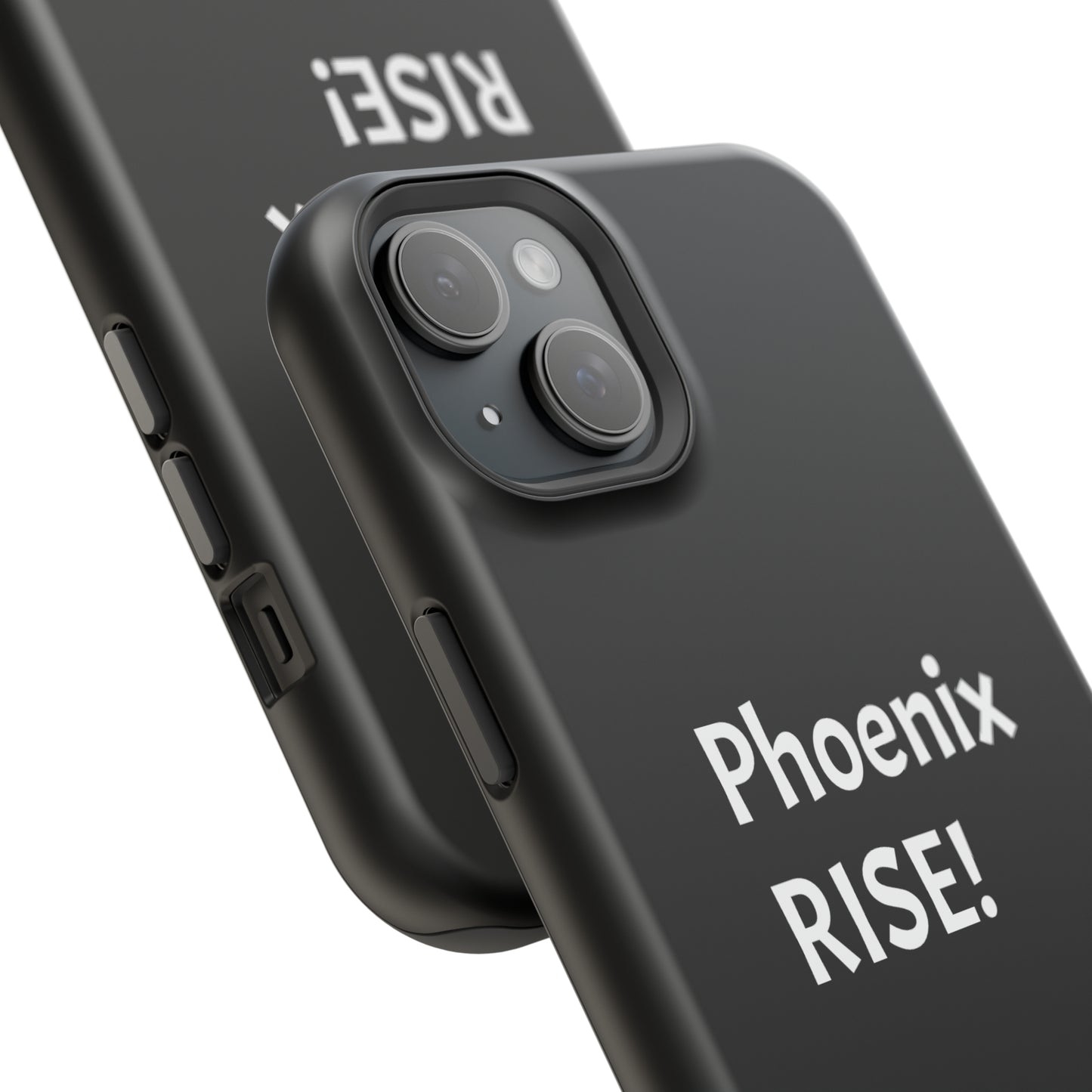 Phoenix Rise: Black: White Font: MagSafe Tough Cases