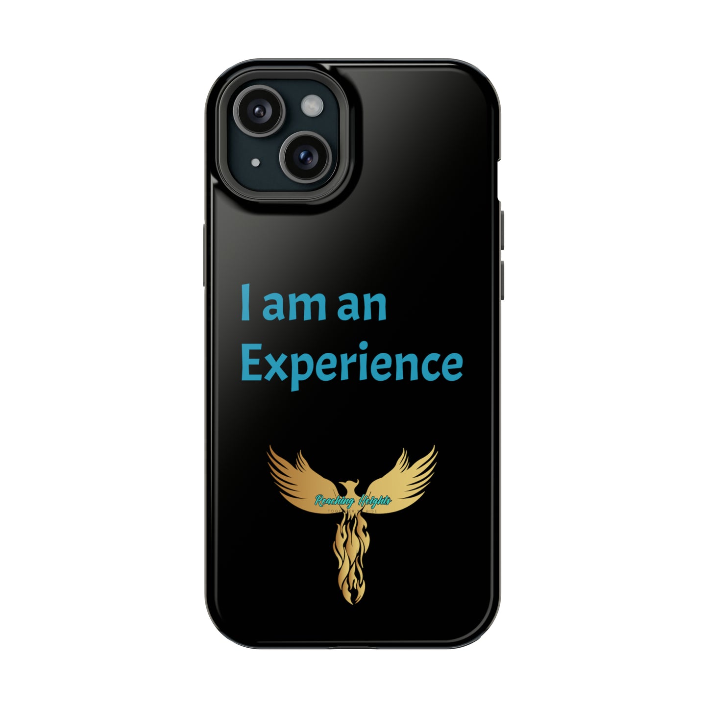I am an Experience: Black: Turquoise Font: MagSafe Tough Cases