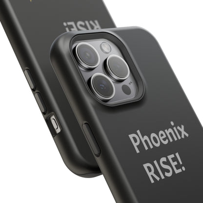 Phoenix Rise: Black: Grey Font: MagSafe Tough Cases