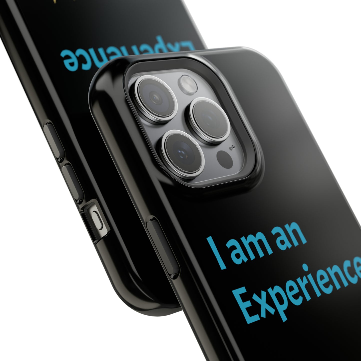 I am an Experience: Black: Turquoise Font: MagSafe Tough Cases