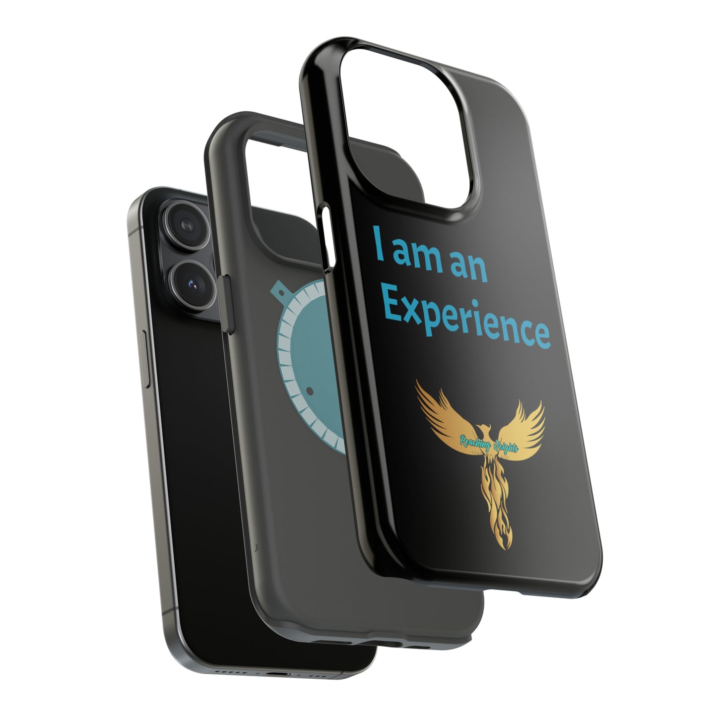 I am an Experience: Black: Turquoise Font: MagSafe Tough Cases